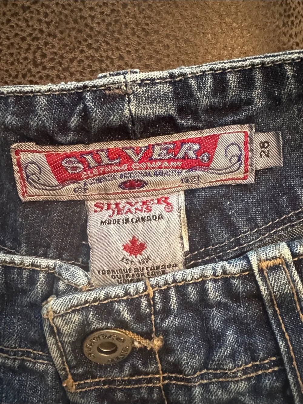 Vtg Silver Clothing Company Jean Shorts Sz 28